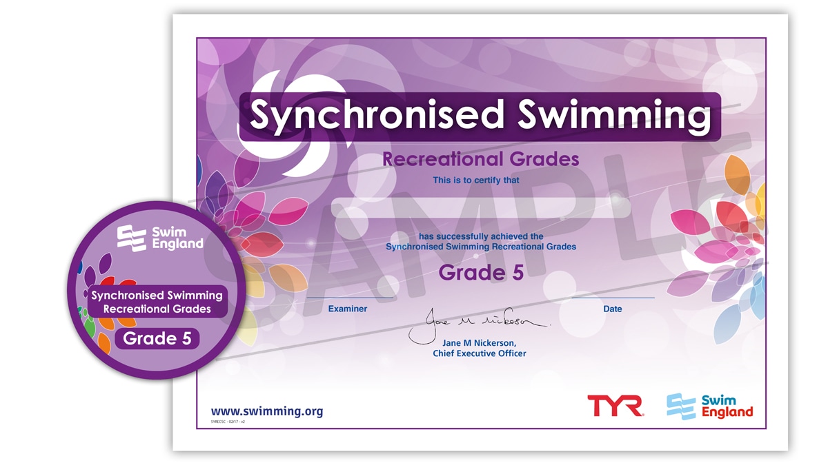 Synchronised Swimming Awards Synchronised Swimming Awards