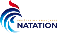 Federation Francaise Natation logo. Used by the French Swimming Association for events.