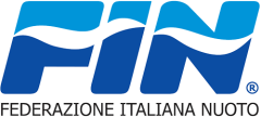 FIN logo. Used for competitions hosted by the Italian Swimming Federation, Federazione Italiana Nuoto.
