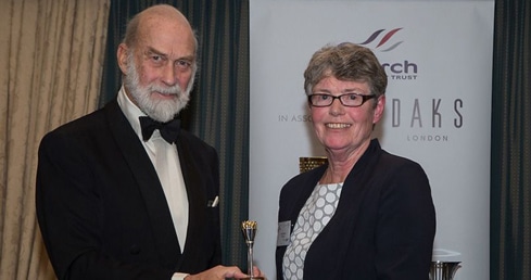 Jane Davies receives Torch Trophy Trust Award Jane Davies receives Torch Trophy Trust Award