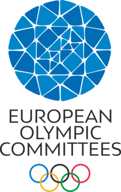 European Olympic Committees logo. PNG logo for EOC. Used for EOC events such as the European Youth Olympic Festival known as EYOF.