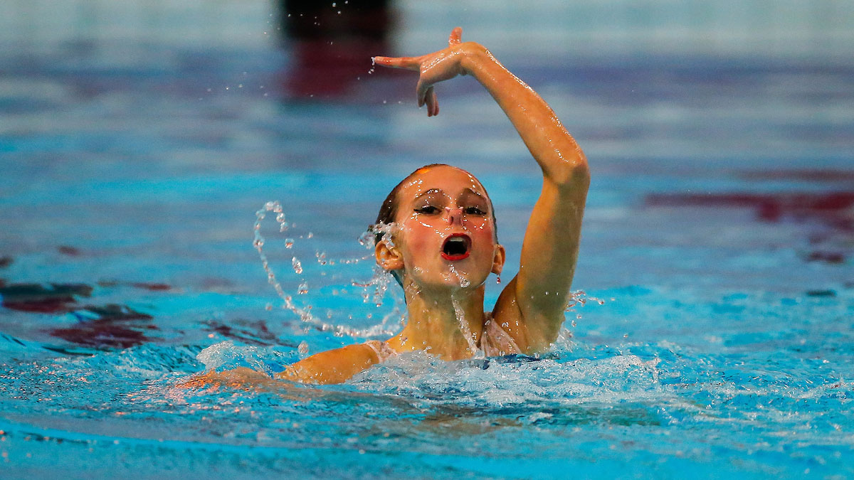 Mimi Gray performing her Solo routine from the 2015 ASA National Age Group Synchronised Swimming Championships