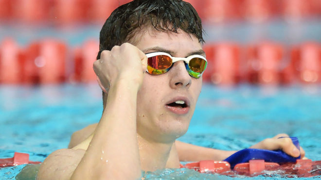 Danny Savage sets Age Group record to win 100m Fly crown