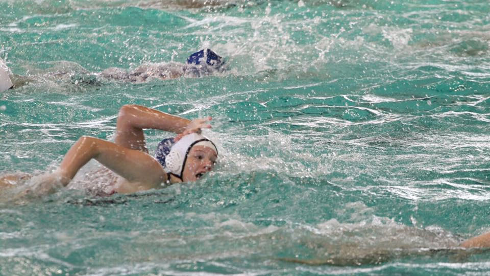 English water polo player swimming at the 2017 European Junior Championship quarter final