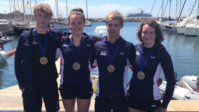 Great Britain land relay bronze at European Junior Open Water Champs