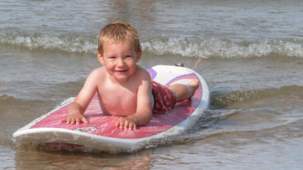 Building water confidence at the beach