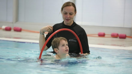 Swimming lessons for children with autism