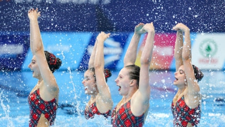 Celtic-themed routine secured ninth in the team technical Celtic-themed routine secured ninth in the team technical
