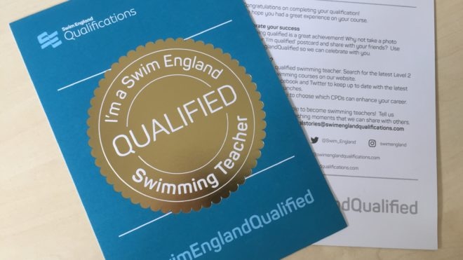 Let the world know you are #SwimEnglandQualified