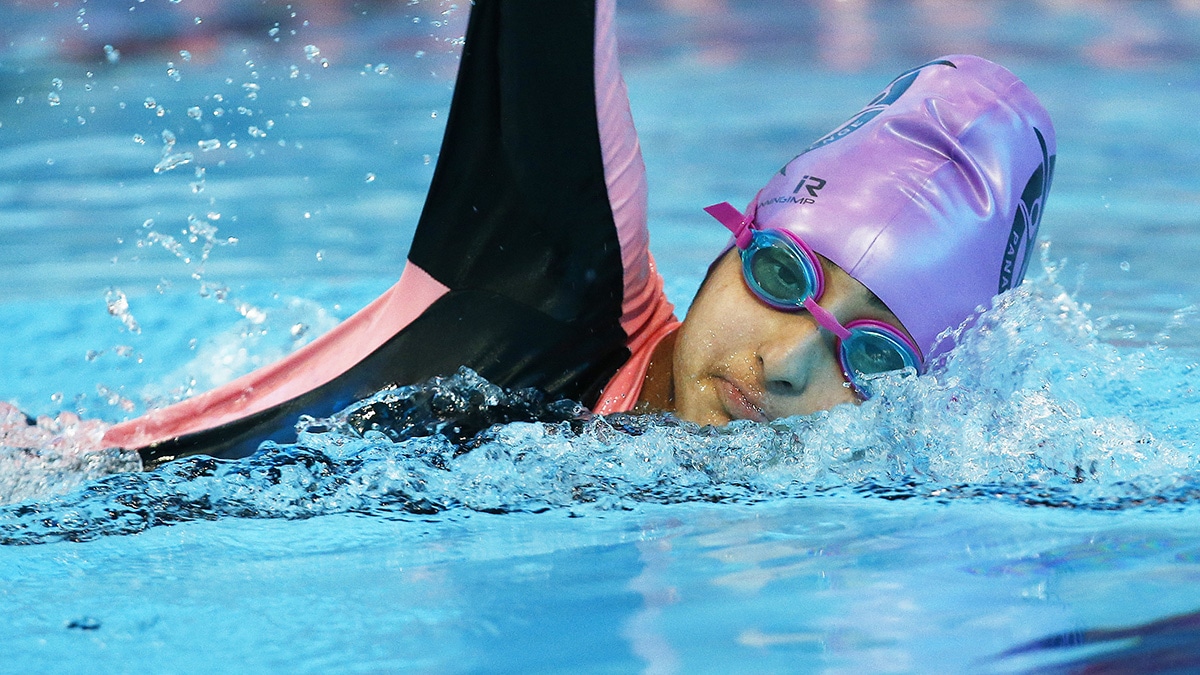 Knightsfield School for the Deaf swimmer Halsema Hussain