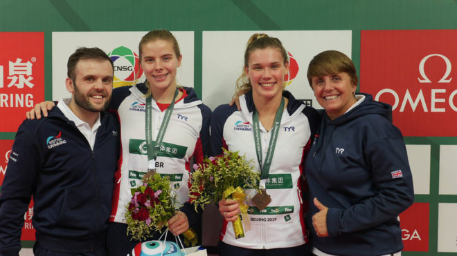 FINA Diving World Series bronze in Beijing for Grace Reid and Kat Torrance