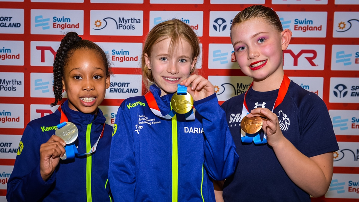 Daria Foronova won the gold medal in the 9-10 years figures at the National Age Group Championships