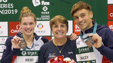Tom Daley marks return to international stage with double medal haul