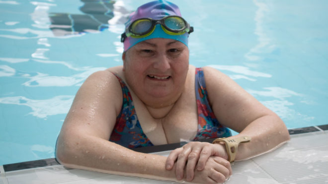 Out of a wheelchair and into the pool – Lindsay’s #LoveSwimming story