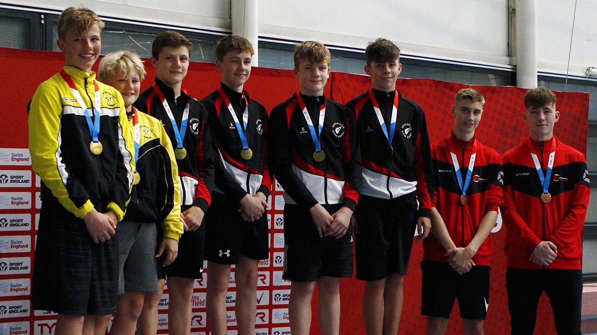 Medallists in boys 14-18 years 3m synchro