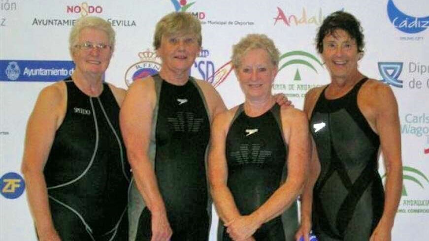 The Spencer Swim Team that set a new world record in the 2009 British Masters Championships