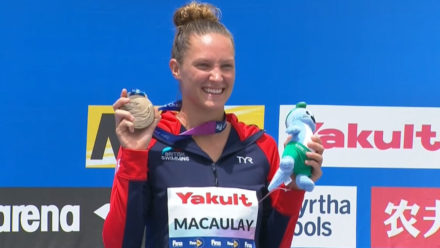 Jessica Macaulay wins high diving bronze at World Championships