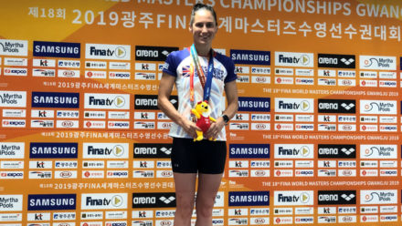 Ceri Edwards wins double gold at FINA World Masters Championships
