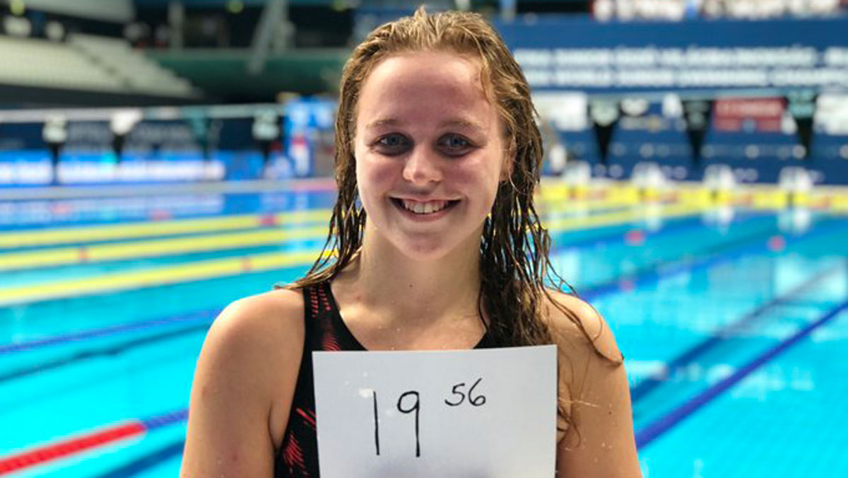 Michaella Glenister swims another PB