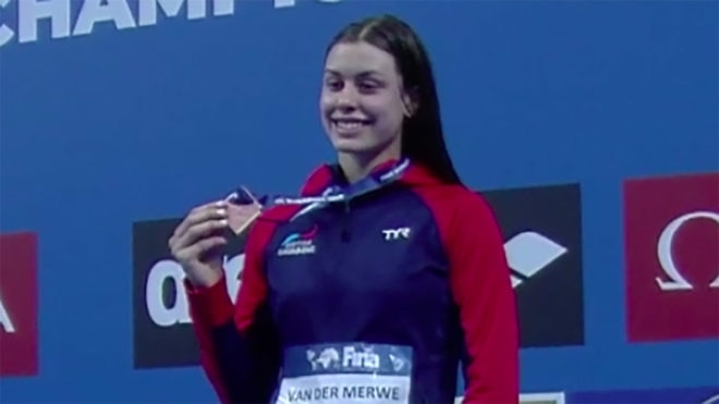 Kayla van der Merwe sets new personal best on way to world junior bronze medal