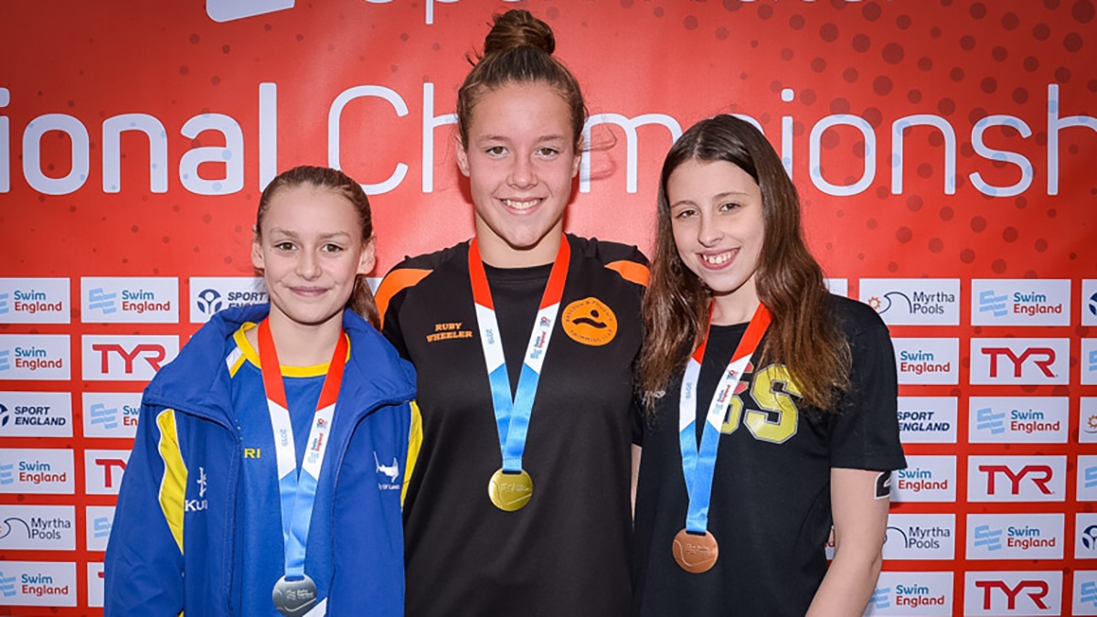 Ruby Wheeler won her second open water national age group title