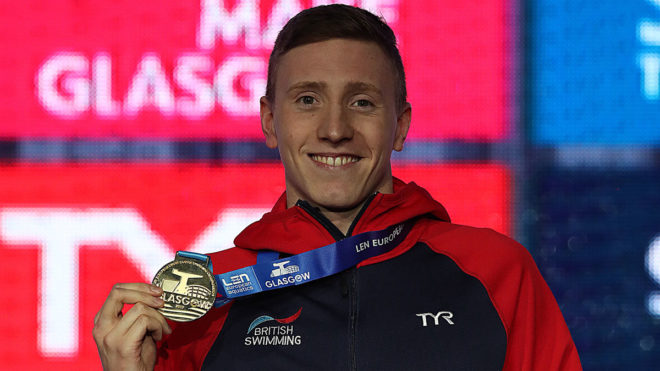 Max Litchfield inspires youngsters in first Swim England Sharing Success workshop
