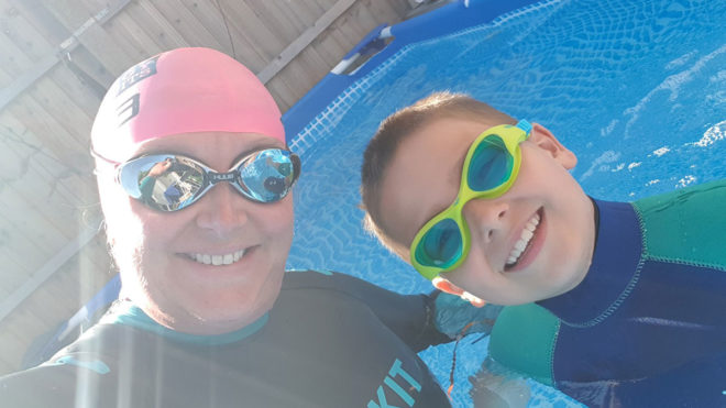 I’m swimming 2.6k for London Marathon 2.6 Challenge... in my back garden I’m swimming 2.6k for London Marathon 2.6 Challenge... in my back garden