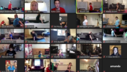 Zooming in on the artistic swimming stars of the future through popular webinars
