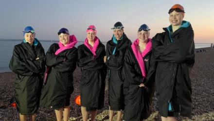 Teenagers clock quick English Channel swim ... and raise thousands for charity