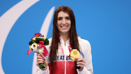 Three consecutive 100m Backstroke Paralympic titles for Firth after Tokyo gold
