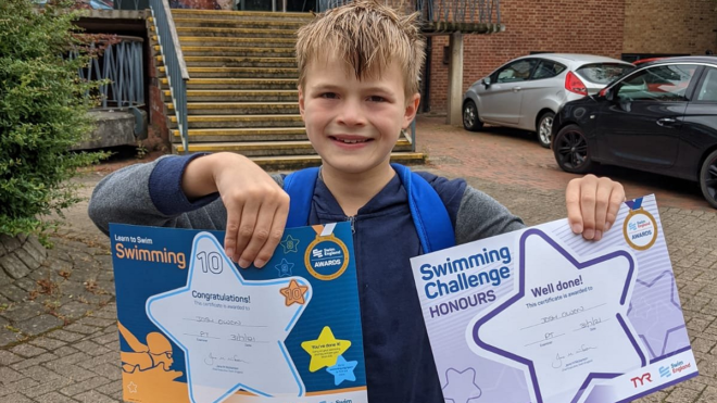 Swim mum explains 'essential' reason her son continues swimming lessons
