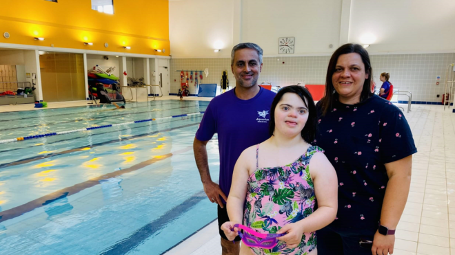 Young swimmer Charly shares her story as part of Down Syndrome Awareness Month Young swimmer Charly shares her story as part of Down Syndrome Awareness Month