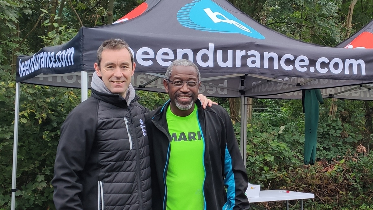 Mark Durrant with Dermott Hayes from Be Endurance