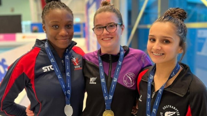 Rollinson reaps reward after debuting dive at British Elite Junior Championships