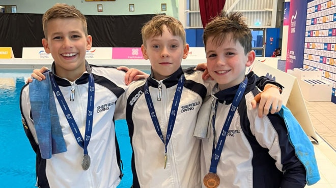 Team Z divers enjoy clean sweep of podium at British Elite Junior Championships