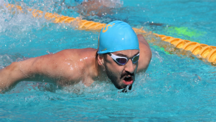 Eid Aljazairli admits swimming helps him feel 'free' and not judged or 'titled'