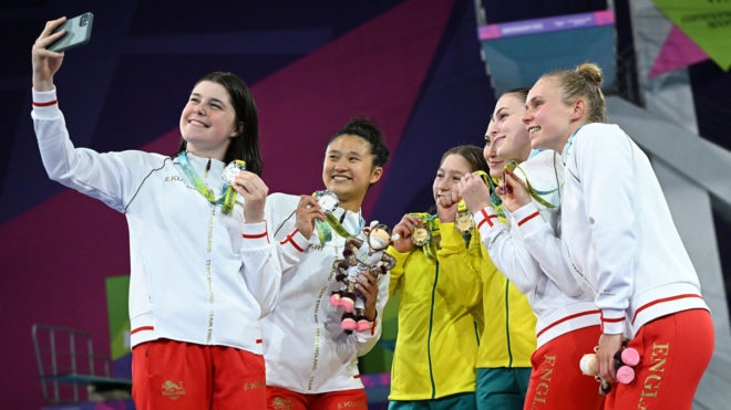 Andrea’s pride at sharing Birmingham 2022 podium with Team England family