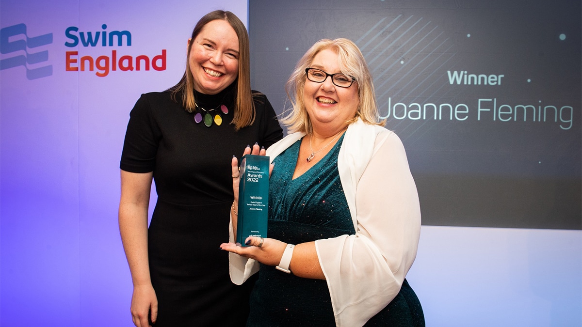 Joanne Fleming crowned Swim England Trainee Tutor of the Year Joanne Fleming crowned Swim England Trainee Tutor of the Year