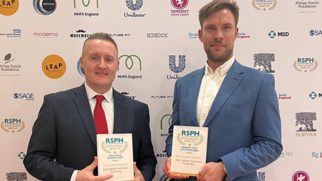 Swim England and Good Boost partnership wins two prestigious health awards