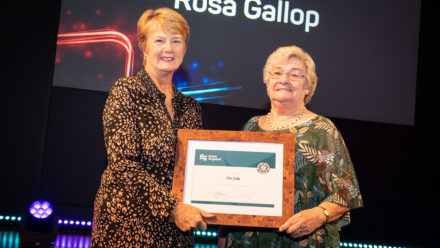 Alfred H Turner award winner Rosa Gallop shares accolade with her family