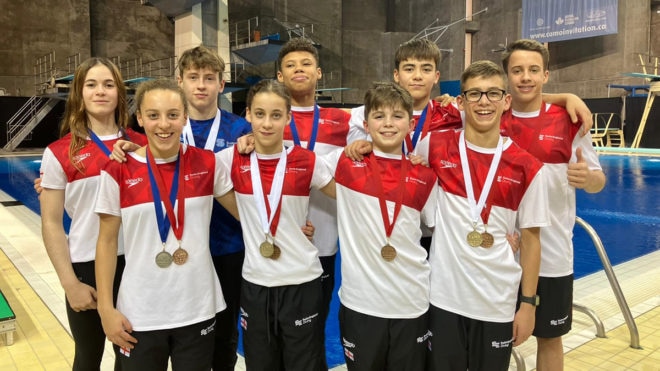 Swim England divers win 14 medals during first taste of international competition