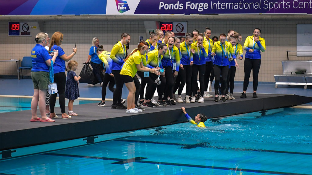 City of Leeds win the 2023 Swim England Artistic Swimming Combo C