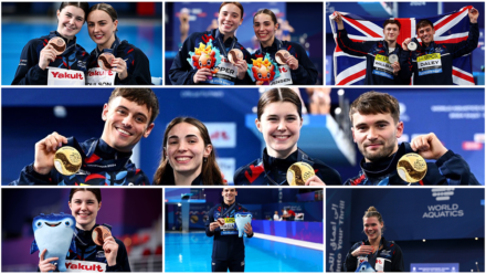 Record medal haul and a full set of Paris places for British divers in Doha