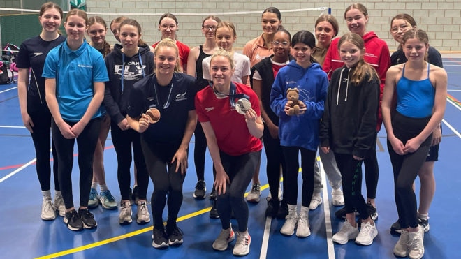 Youth squad receive top tips from World Championships medallists Kate and Izzy Youth squad receive top tips from World Championships medallists Kate and Izzy