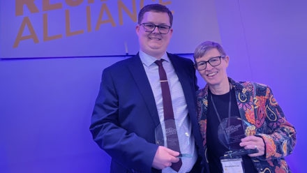 Ryan and Michelle honoured at Sport and Recreation Alliance National Awards
