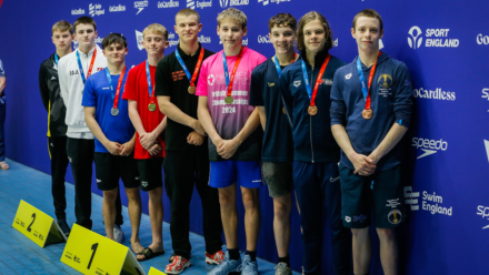 Alexander Tew completes gold medal hat-trick in 800m freestyle