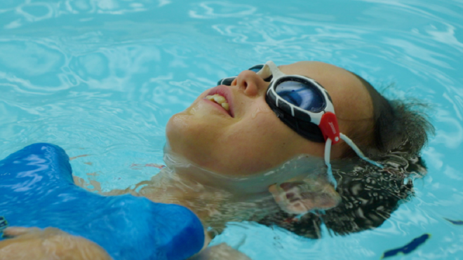 Swimming has helped Finlay ‘engage in so many other aspects of life’ says mum Candace