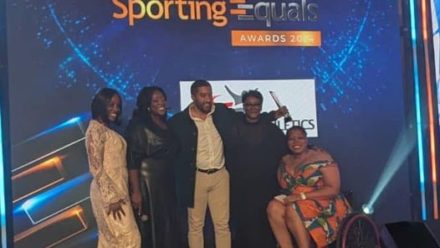 Harley Hicks wins Coach of the Year at the Sporting Equals Awards