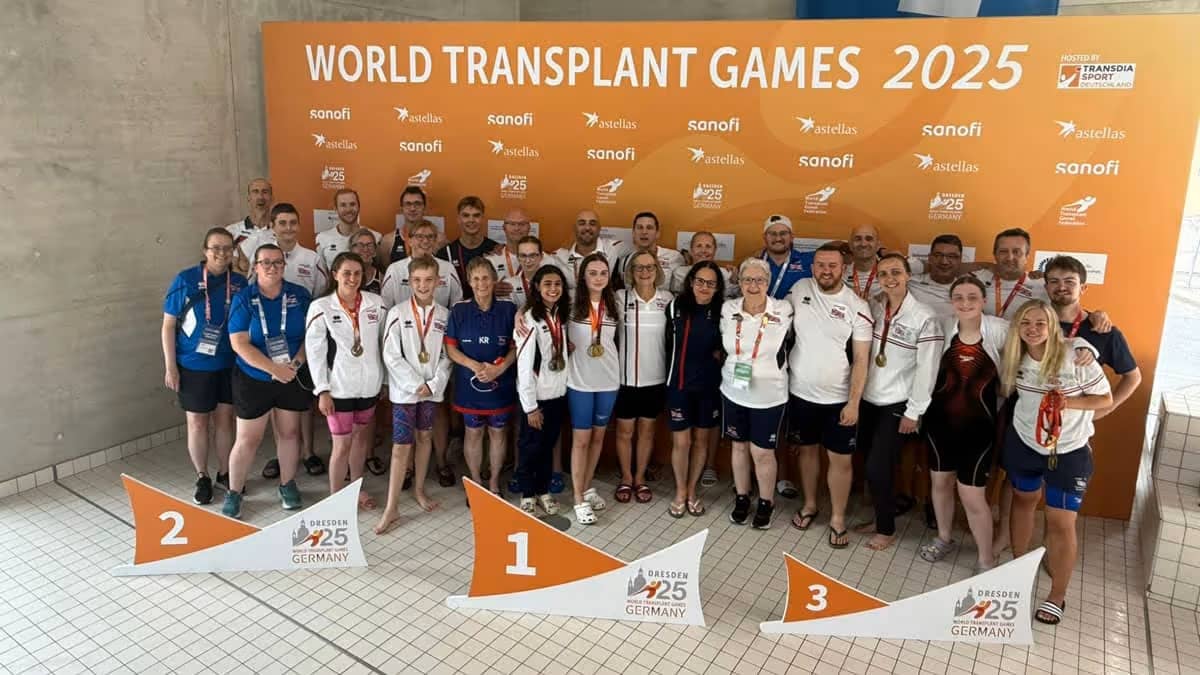 Raising the bar: British swimmers dominate World Transplant Games