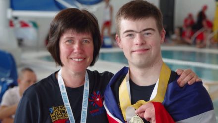 Leading with heart: How Julie Evens is helping swimmers with Down syndrome shine